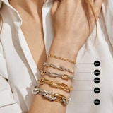 David Yurman DY Madison® Toggle Chain Bracelet In 18ct Yellow Gold, 6mm